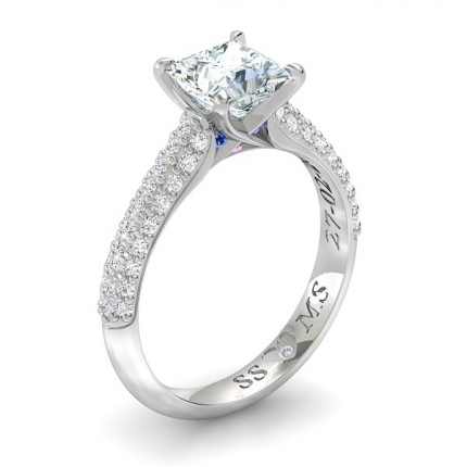 Steven Stolle Design Princess Diamond Ring in Platinum 950 AU - Main View